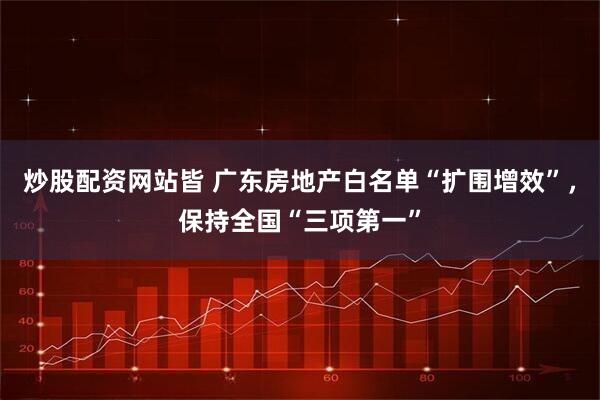 炒股配资网站皆 广东房地产白名单“扩围增效”，保持全国“三项第一”