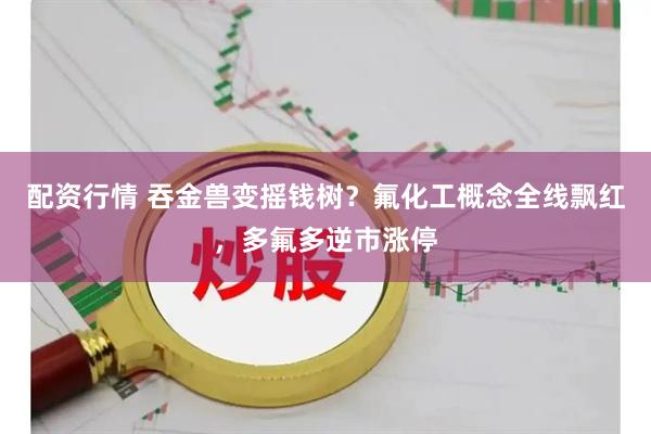 配资行情 吞金兽变摇钱树？氟化工概念全线飘红，多氟多逆市涨停